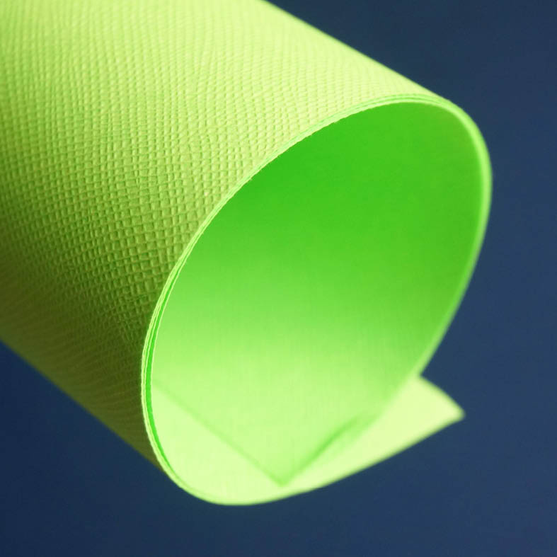 HUAINK椛印 荧光绿色款 #COL002 荧光绿色纹路底纹礼物DIY包装纸