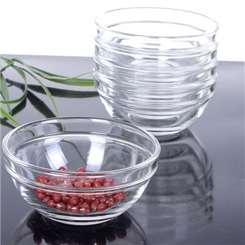 玻璃碗创意透明玻璃碗凉面碗大号水果沙拉碗调料碗甜品碗面膜碗！