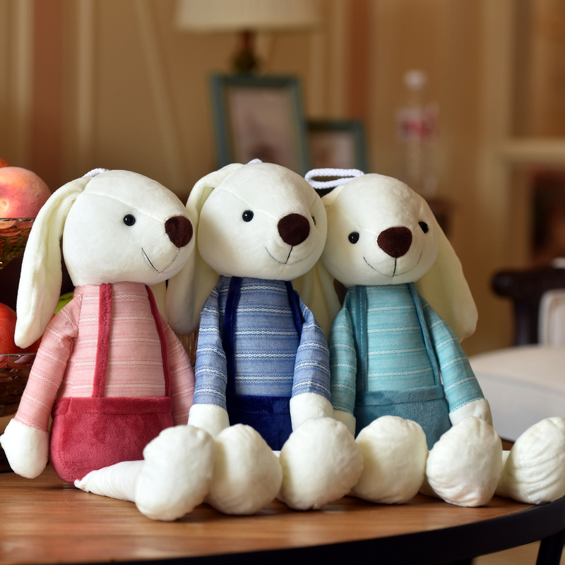 可爱长耳兔子公仔小白兔毛绒玩具安抚玩偶布娃娃女生儿童睡觉抱枕
