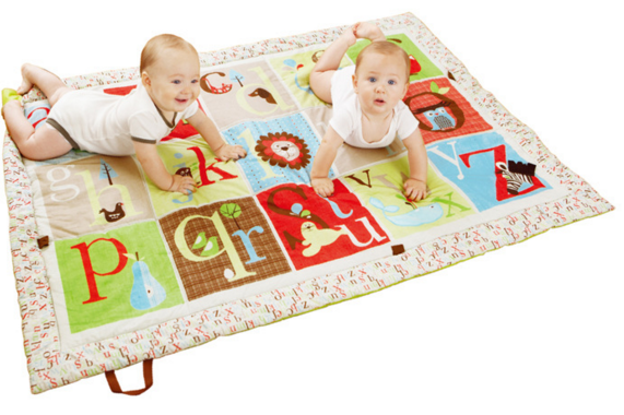 出口原单Skip Hop婴幼儿童爬行垫宝宝游戏垫活动地垫秋冬全棉地毯