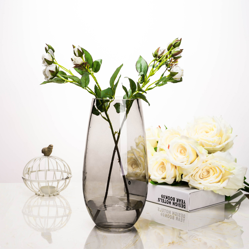 欧式时尚插花恐龙蛋造型花器  简约彩色玻璃花瓶 客厅装饰品摆件