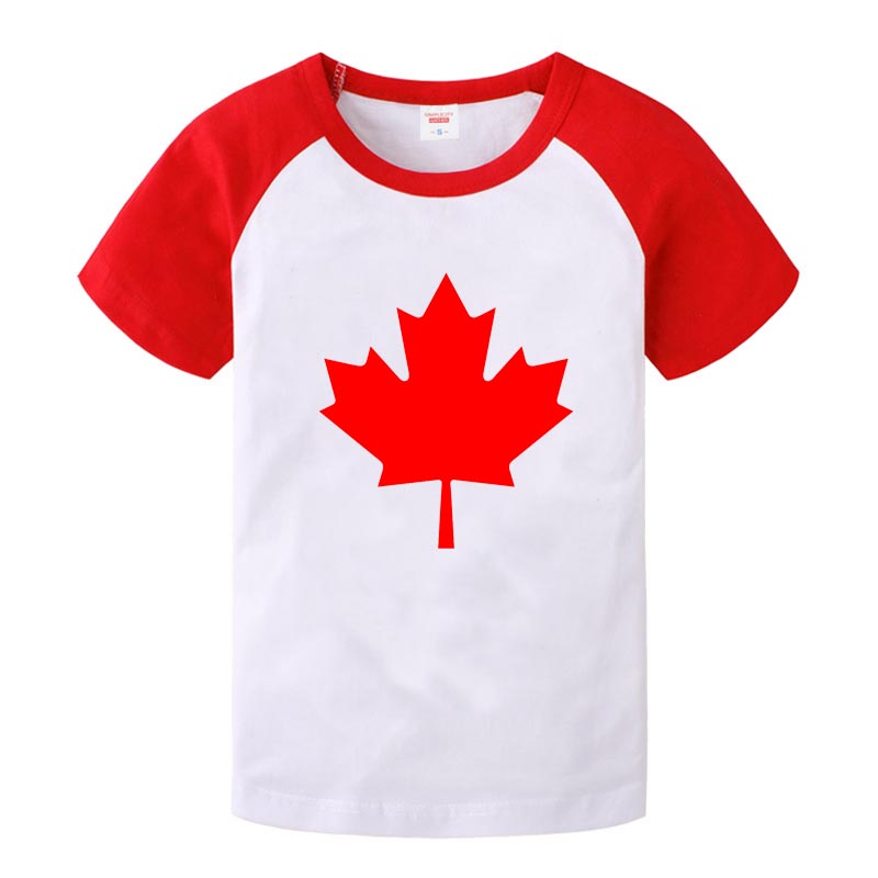 加拿大国旗 Canada 男女T恤 儿童短袖T恤 枫叶图案广告衫上衣服装