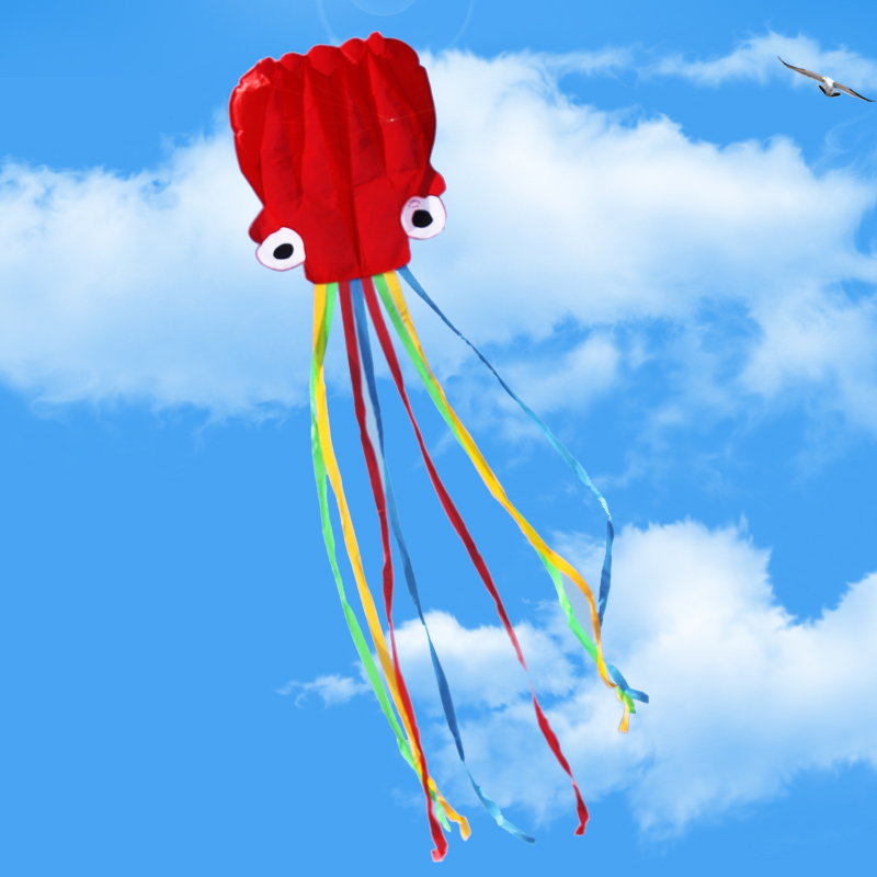 潍坊丽达风筝 3.6米 5.2米软体风筝 软体大章鱼 成人好飞微风易飞