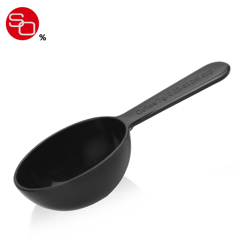 专用咖啡果豆粉量勺子精致黑色塑胶搅拌勺7g德国非包邮奶粉勺烘焙