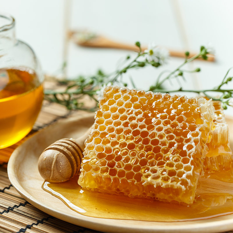 农家自产正宗土蜂蜂蜜嚼着吃盒装蜂巢蜜野生蜂窝百花密500g新品