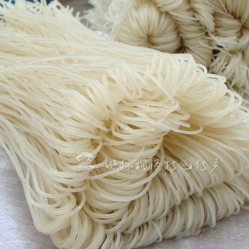湖南特产常德米粉桃源干米粉250g半斤纯大米手工现做散装干米线