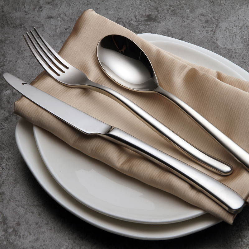 304不锈钢法式轻奢西餐具家用刀叉勺 牛排刀叉两件套西餐餐具套装