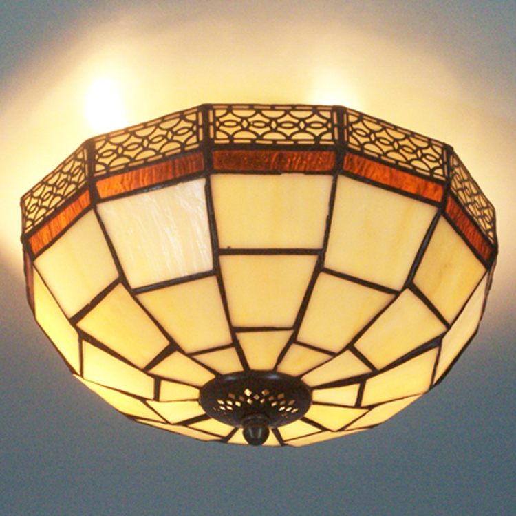 欧式帝凡尼艺术玻璃吸顶灯卧室书房儿童房过道阳台圆形方块吸顶灯
