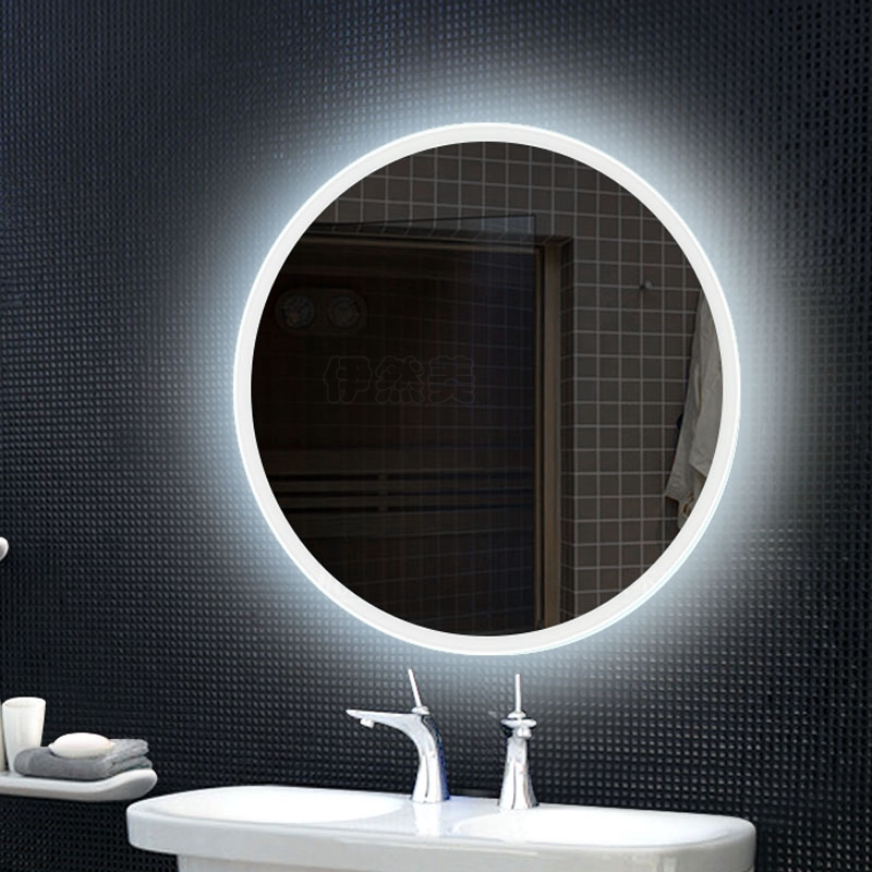 圆形浴室灯镜可防雾卫浴镜浴室防雾镜欧式美容镜LED灯镜子定制