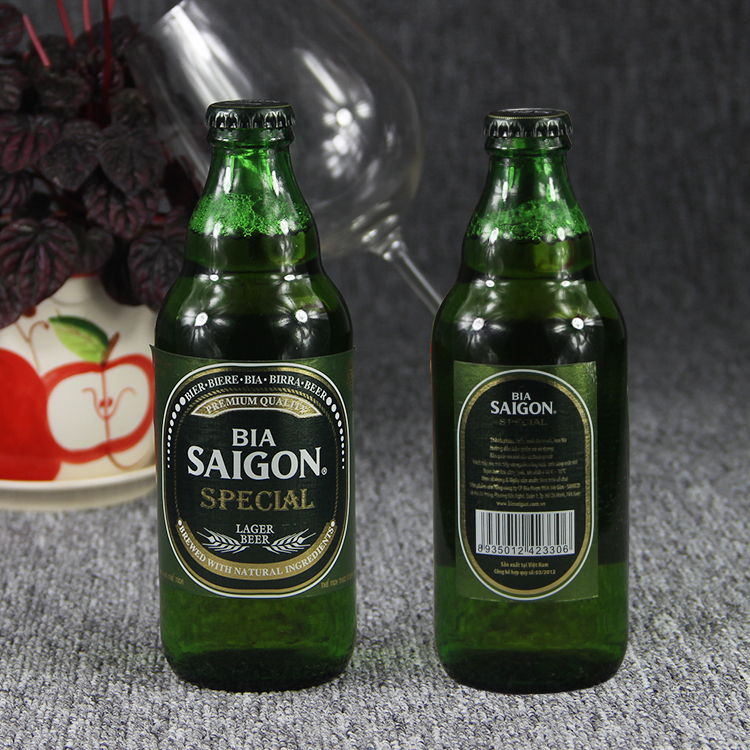 越南特产 正品西贡啤酒saigon bia 夏日冰爽啤酒 整件起20瓶。