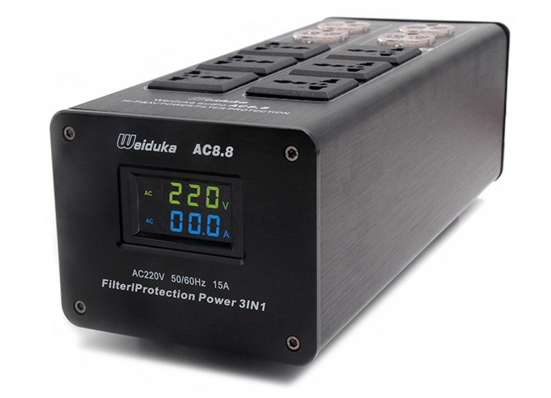 升级版 Weiduka AC8.8 电源滤波器 发烧音响电源净化器 防雷排插