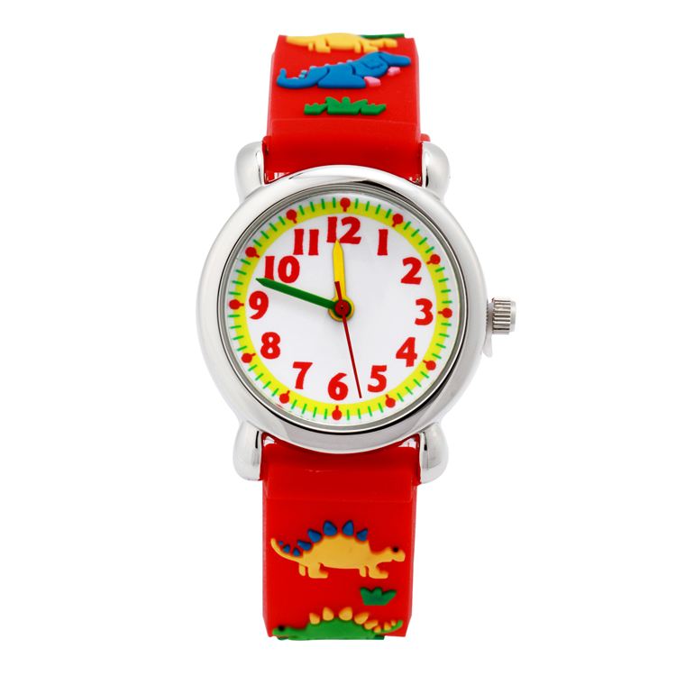 可爱卡通恐龙男孩女孩手表 小学生幼童生日礼物 儿童电子指针腕表