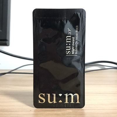 韩国正品SUM37度氧气呼吸黑色泡泡面膜 深层清洁去黑头面膜SU:M新