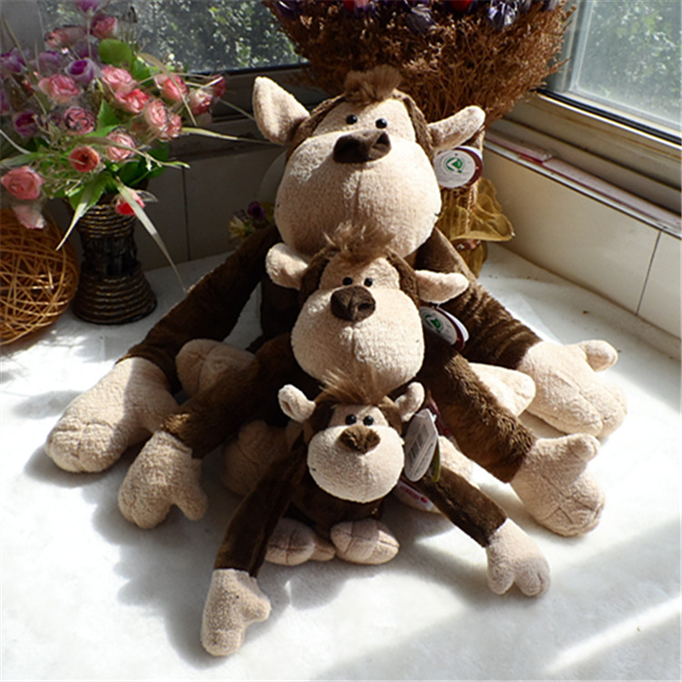 可爱丛林猴毛绒玩具小猴子公仔生日礼物长臂猴布娃娃儿童玩偶抱枕